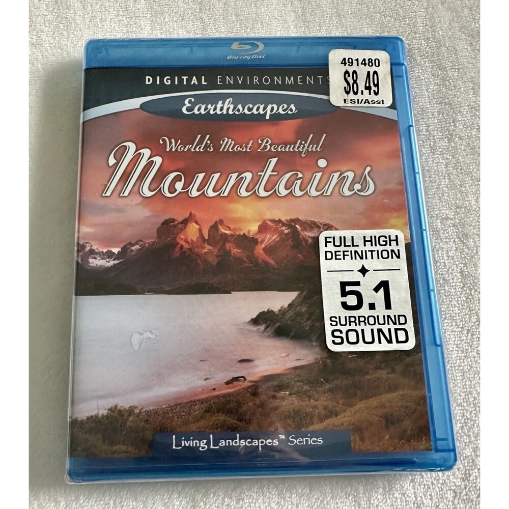 Living Landscapes Series Earthscapes Worlds Most Beautiful Mountains Blu-Ray NEW